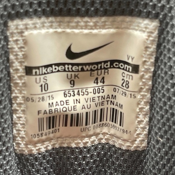 Nike Air Max Stutter Step 2 Mid Top Sneaker Mens 10 Gray Red 1374:S1368 - Picture 9 of 9